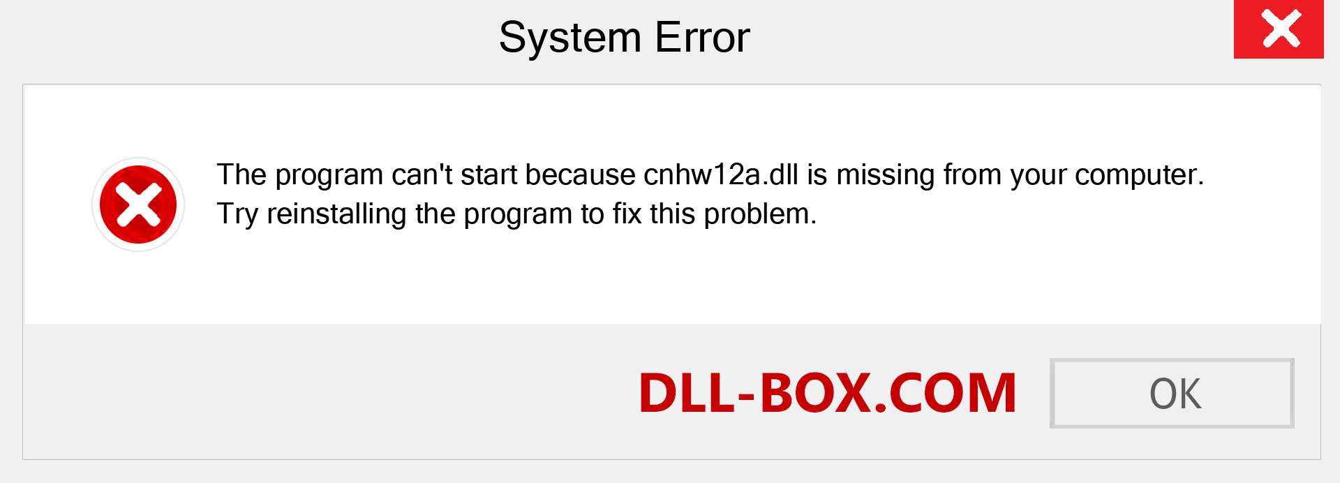  cnhw12a.dll file is missing?. Download for Windows 7, 8, 10 - Fix  cnhw12a dll Missing Error on Windows, photos, images