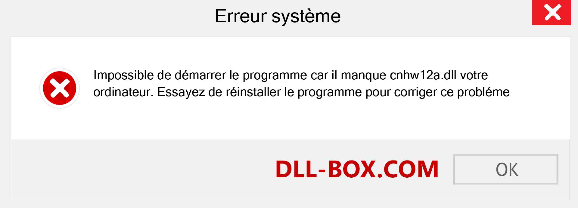 Le fichier cnhw12a.dll est manquant ?. Télécharger pour Windows 7, 8, 10 - Correction de l'erreur manquante cnhw12a dll sur Windows, photos, images