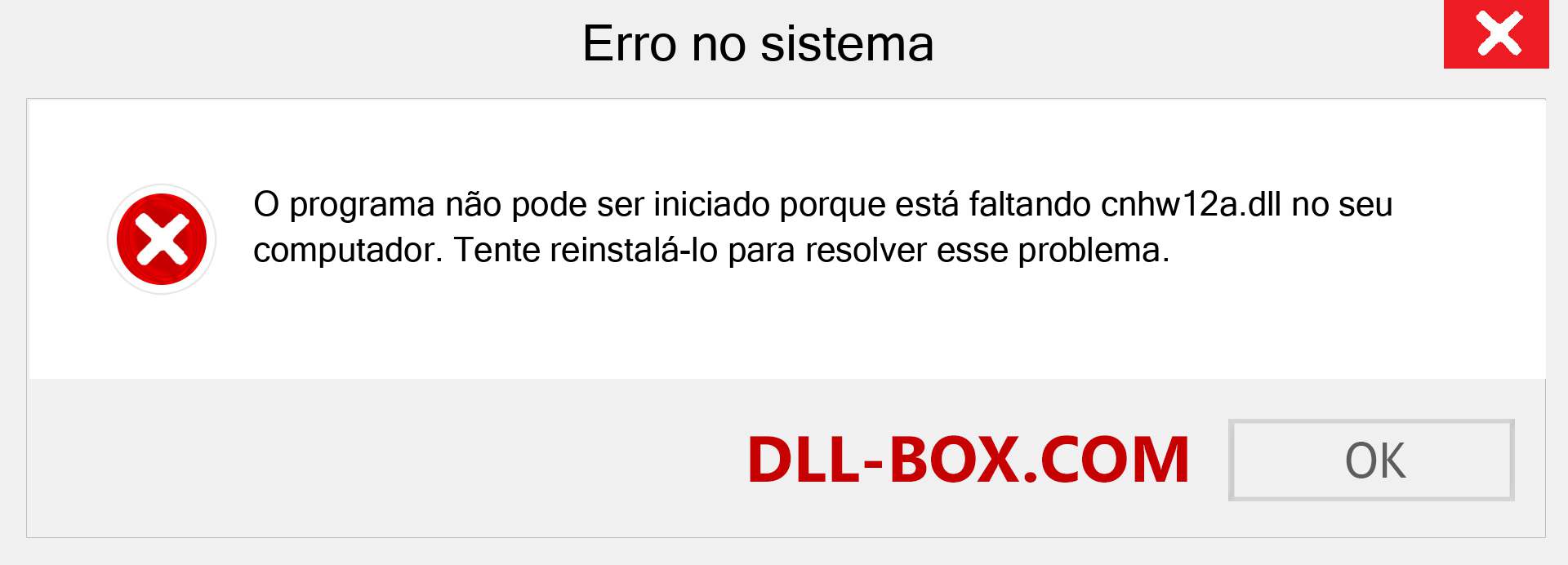 Arquivo cnhw12a.dll ausente ?. Download para Windows 7, 8, 10 - Correção de erro ausente cnhw12a dll no Windows, fotos, imagens